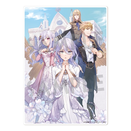 【ノベルスf　5周年記念】Ａ６アクリルイーゼルパネル(完璧すぎて可愛げがないと婚約破棄された聖女は隣国に売られる)