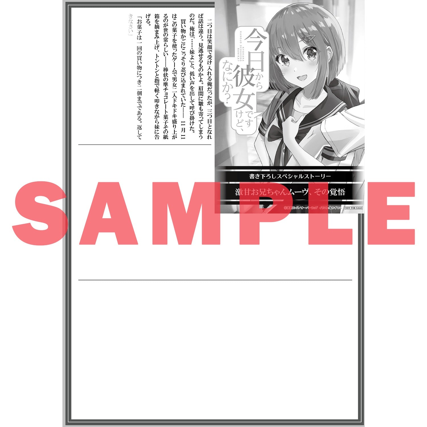 【STORE限定特典付き】オーバーラップ文庫「今日から彼女ですけど、なにか？ 1．一緒にいるのは義務なんです。」 | オーバーラップストア