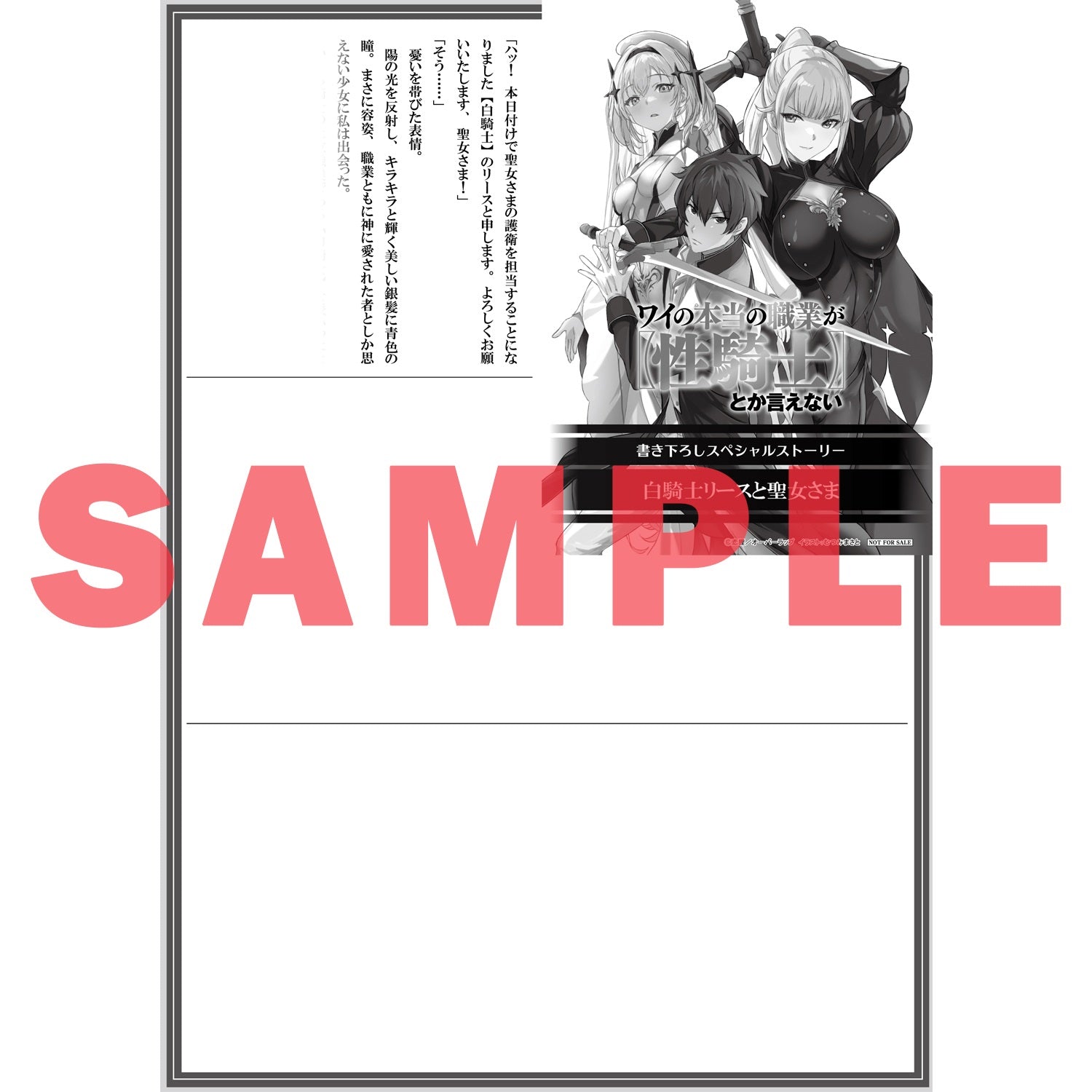 【STORE限定特典付き】オーバーラップ文庫「ワイの本当の職業が【性騎士】とか言えない 1」 | オーバーラップストア