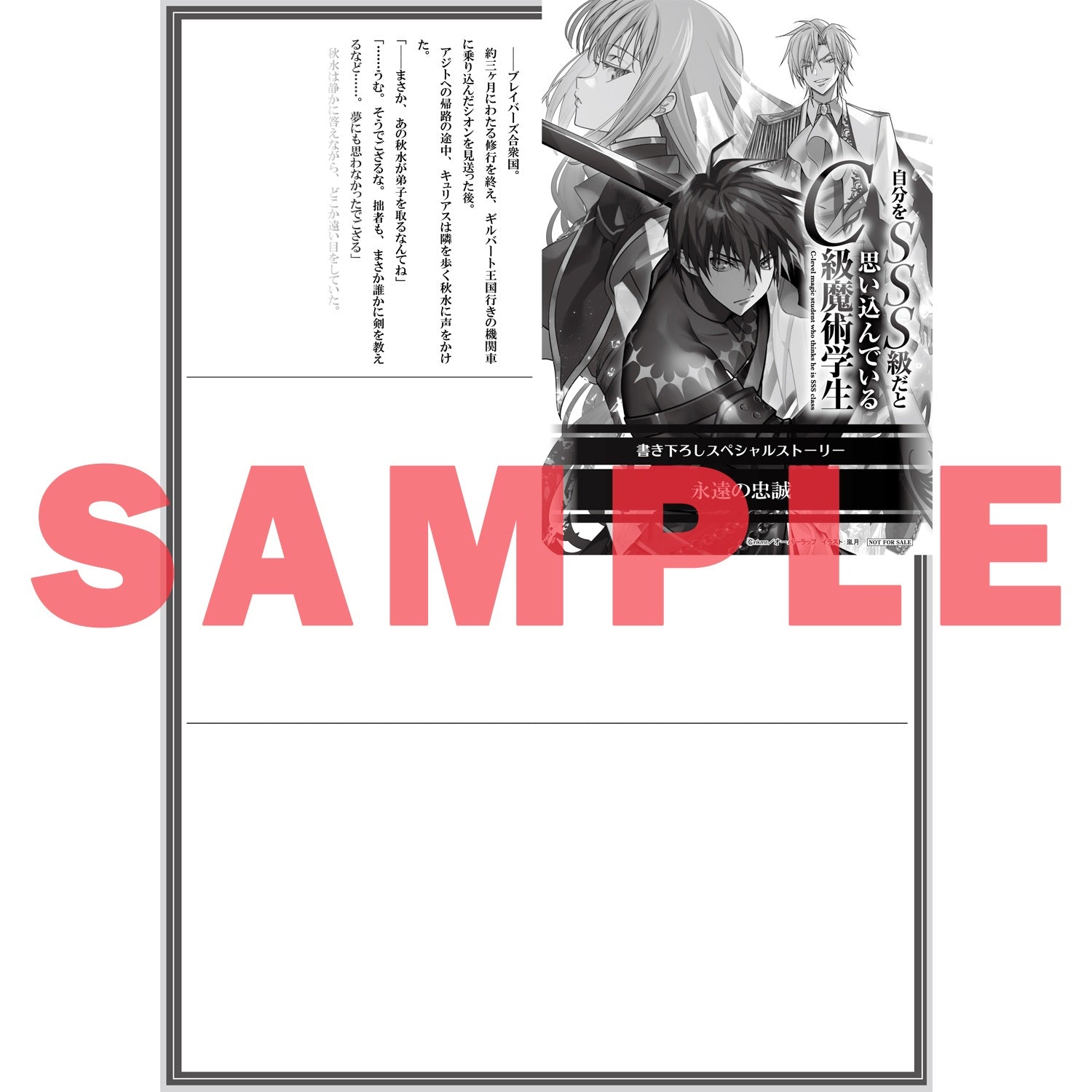 【STORE限定特典付き】オーバーラップ文庫「自分をSSS級だと思い込んでいるC級魔術学生 3」 | オーバーラップストア